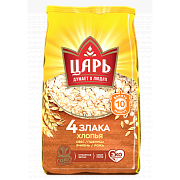 Хлопья 4 злака Царь, 400г