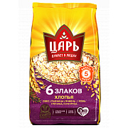 Хлопья 6 злаков Царь, 400г