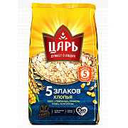 Хлопья 5 злаков Царь, 400г