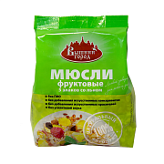 Мюсли фруктовые 5 злаков со льном Вышний город, 350г