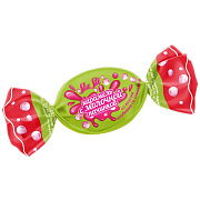 Карамель молочная Sla Sti с начинкой со вкусом клубника со сливками ГОСТ, 1кг