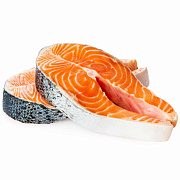 Семга (стейк) штучной заморозки, упаковка (0.8-1.2кг)