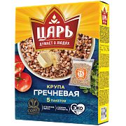 Крупа гречневая Царь быстрого приготовления высший сорт ГОСТ, 5x80г